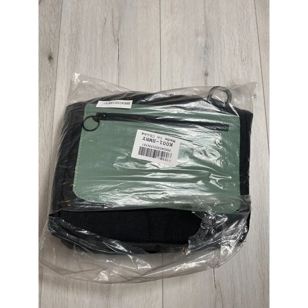 BAGSMART Insulated Cooler Bag Roll Top Lunch Tote Adjustable Black New With Tags